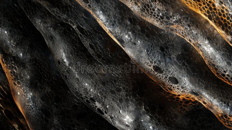 Forme organice abstracte care seamănă cu texturi fluide și bule, prezentând interacțiunea complexă a luminii, umbrei și culorii în vector illustration