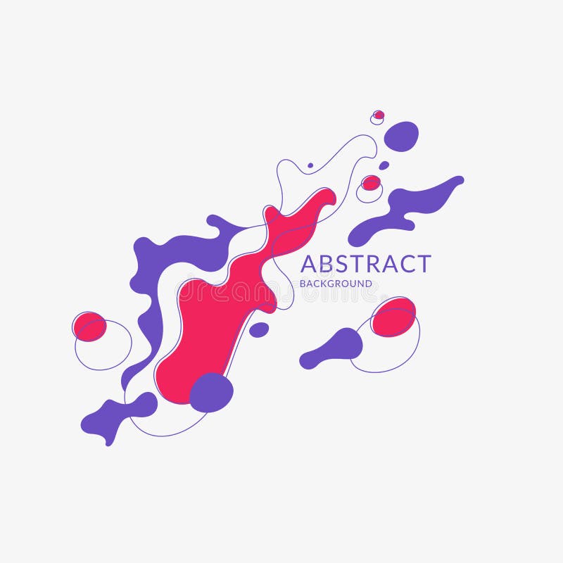 Forme organiche con le onde dinamiche e linee su fondo leggero illustrazione vettoriale Forme organiche con le onde dinamiche e linee su fondo leggero illustrazione vettoriale