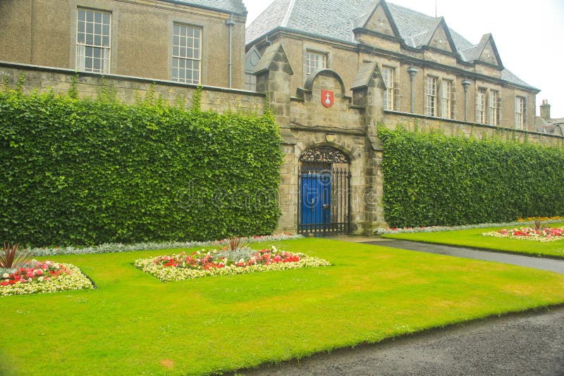 Formell trädgård, universitet av St Andrews, StAndrews, UK arkivfoton Formell trädgård, universitet av St Andrews, StAndrews, UK arkivfoton