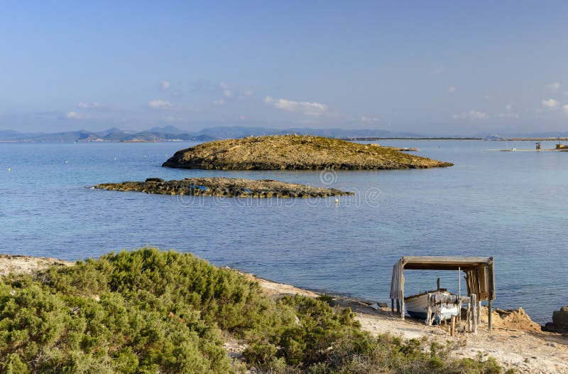 Formentera, Illestes plaża fotografia royalty free Formentera, Illestes plaża fotografia royalty free