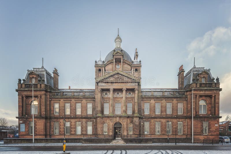 Govan Town Hall Facade stock photography Govan Town Hall Facade stock photography