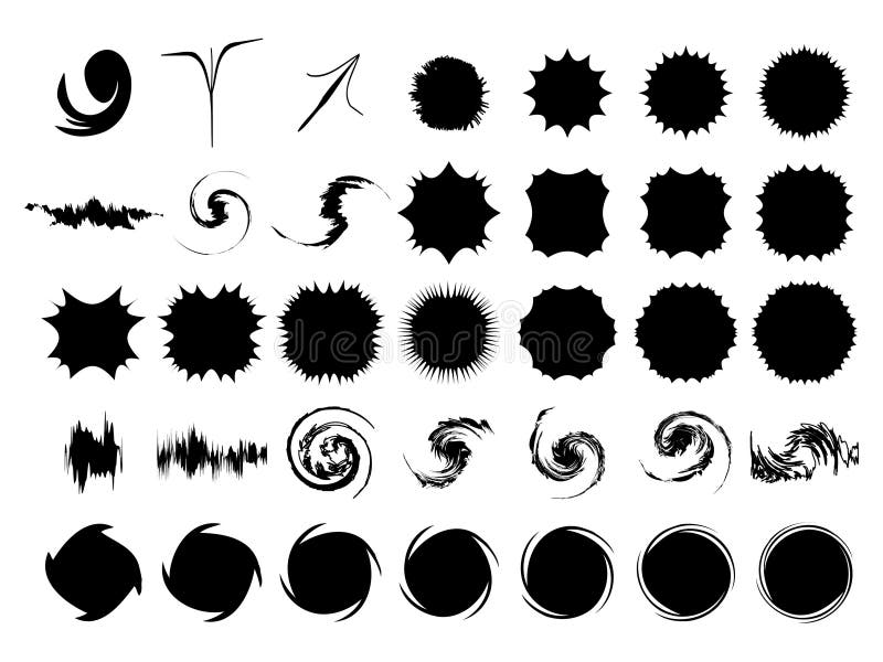 Formes décoratives d'ornement illustration de vecteur Formes décoratives d'ornement illustration de vecteur