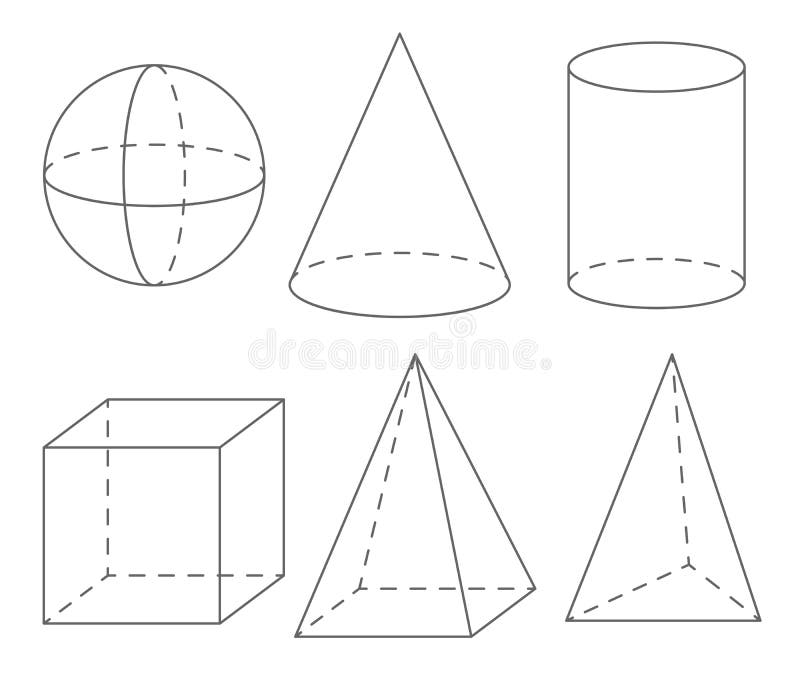Formes Geometriques De Volume Sphere Cone Cylindre Cube Pyramide Illustration De Vecteur Illustration Du Cone Construction Formes Geometriques De Volume Sphere Cone Cylindre Cube Pyramide Illustration De Vecteur Illustration Du Cone Construction