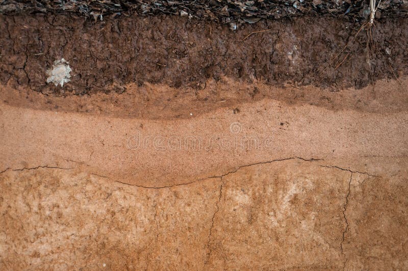 Formez des couches de sol, de sa couleur et des textures photos libres de droits Formez des couches de sol, de sa couleur et des textures photos libres de droits
