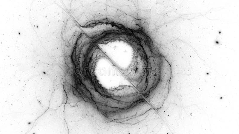 Forming of accretion disk with dark matter and energy stock illustration