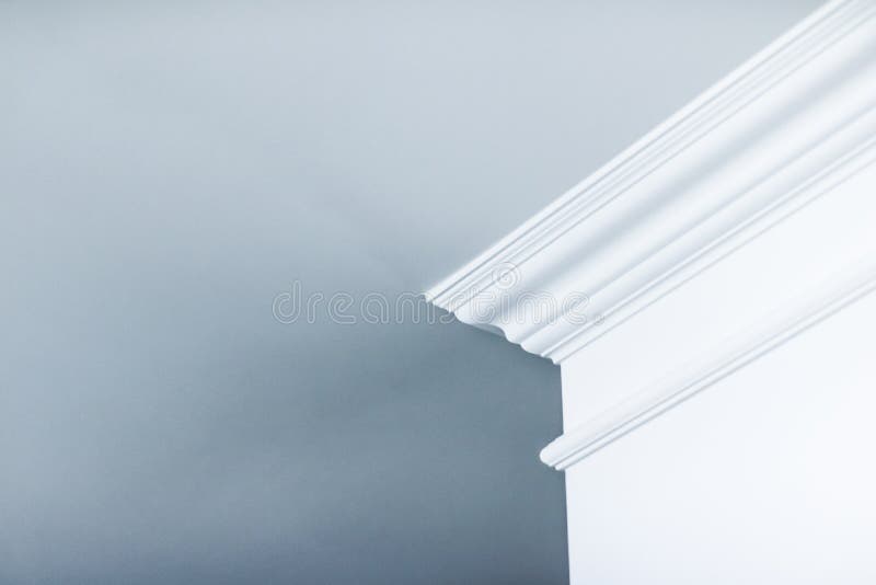 Formowanie szczegółów sufitu, projektu wnętrza i architektonicznego tła abstrakcyjnego zdjęcia royalty free