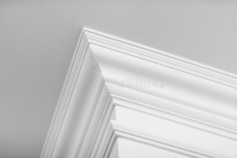 Formowanie szczegółów sufitu, projektu wnętrza i architektonicznego tła abstrakcyjnego fotografia stock