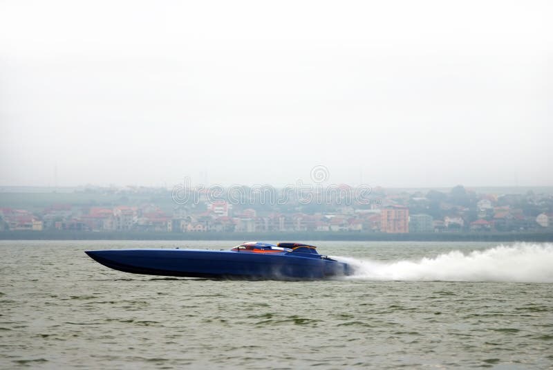 Formula one racing boat royalty free stock image