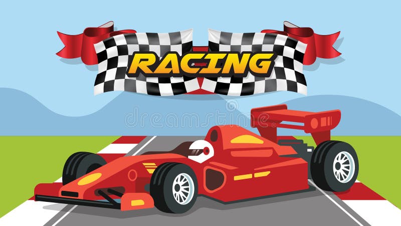 Formula 1 race car vector sports car