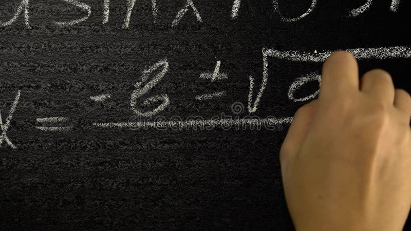 Trigonometry formula write a mathematical formula on a board stock video footage