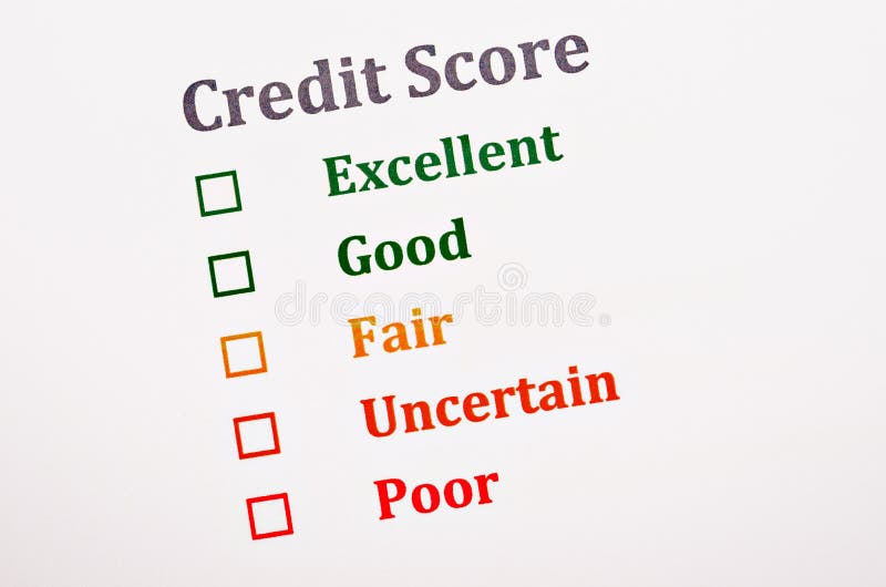 Formulário da pontuação de crédito