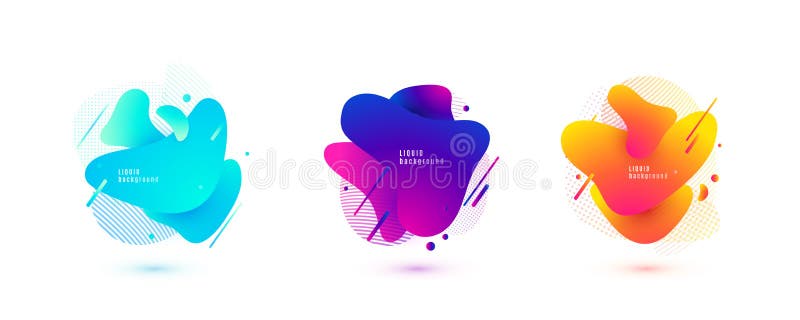 Formă lichidă abstractă. proiectare fluide. unde de gradient izolate cu puncte de linii geometrice. ilustrare vectorială vector illustration