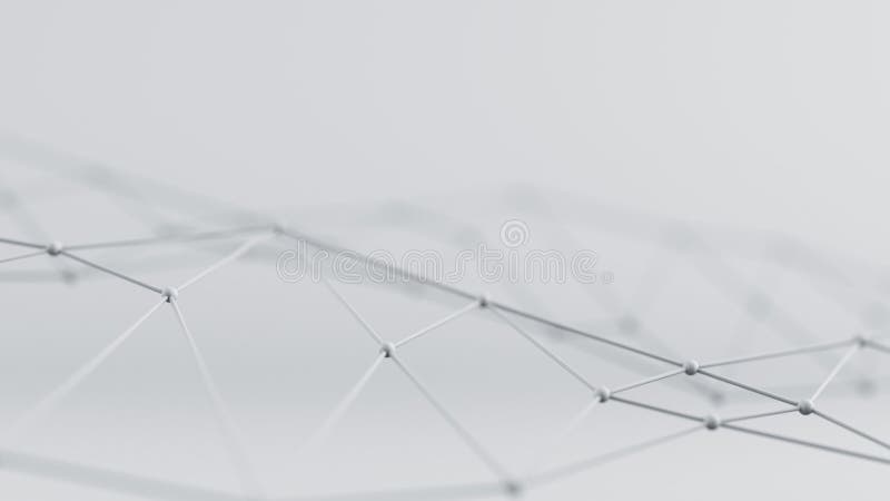 Formă rețea futuristă 3d ilustrare randare vector illustration