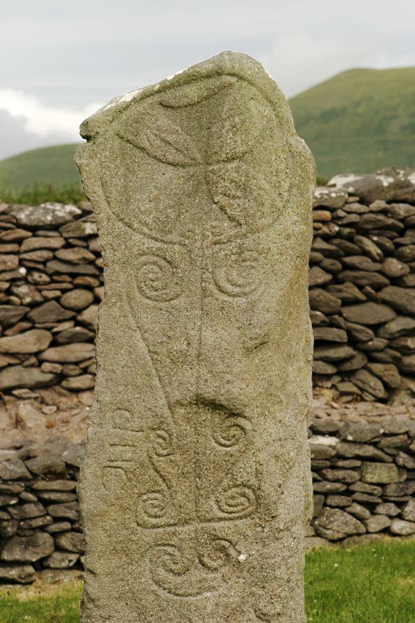 Forntida celtic tombstone