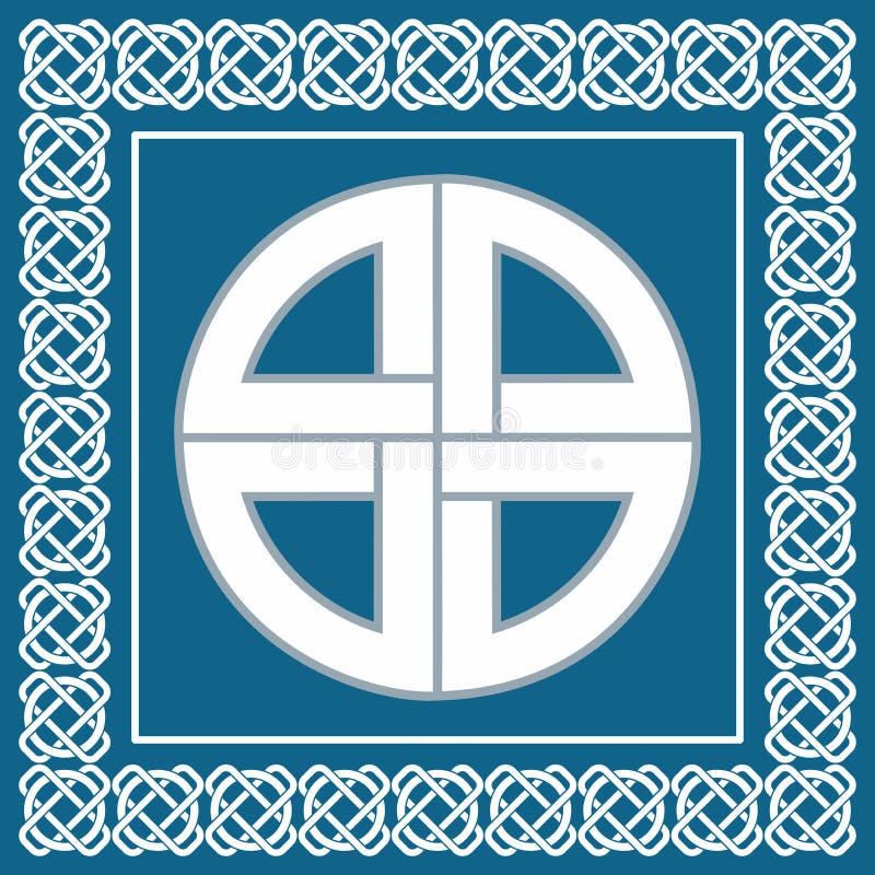 Forntida keltisk fnuren, symbol av skydd som används av vikings, vektor stock illustrationer Forntida keltisk fnuren, symbol av skydd som används av vikings, vektor stock illustrationer