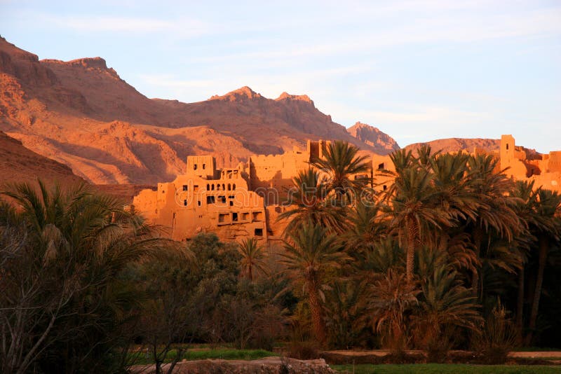 Forntida morocco fördärvar arkivbild