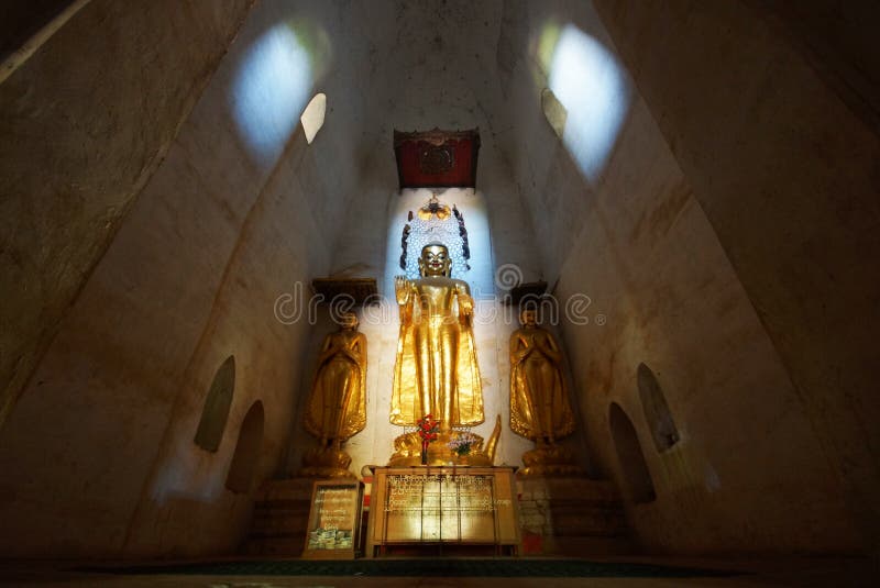 Forntida tempel av Bagan, Burma, Asien royaltyfria bilder Forntida tempel av Bagan, Burma, Asien royaltyfria bilder