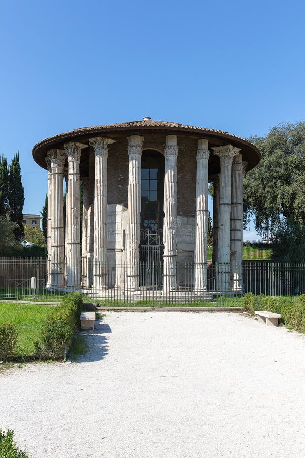 Foro Boarium, templo de Hercules Victor, Roma, Italia, Europa fotografía de archivo Foro Boarium, templo de Hercules Victor, Roma, Italia, Europa fotografía de archivo
