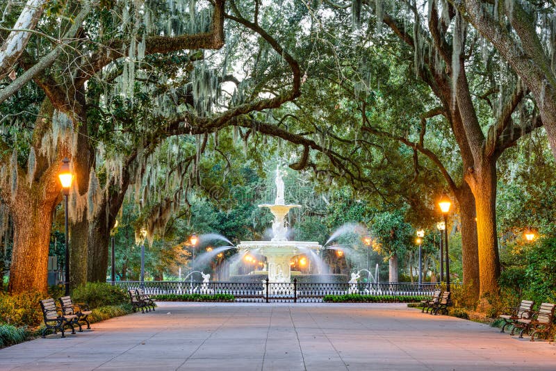 Forsyth Park in Savannah, Georgia royalty free stock image Forsyth Park in Savannah, Georgia royalty free stock image
