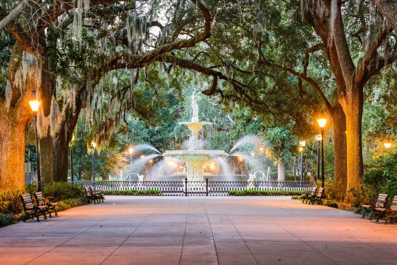 Forsyth Park royalty free stock image Forsyth Park royalty free stock image