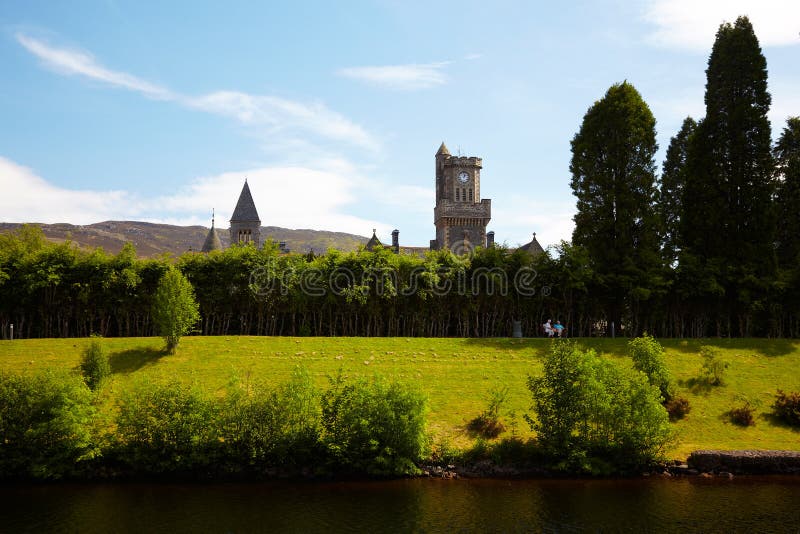 Fort Augustus Abbey stock image. Image of loch, grassland 33459727