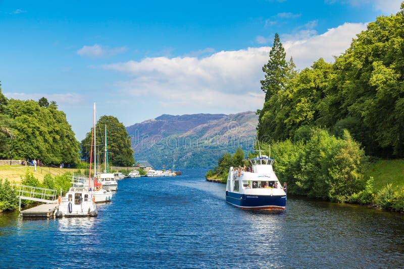 Fort Augustus and Loch Ness royalty free stock photography Fort Augustus and Loch Ness royalty free stock photography