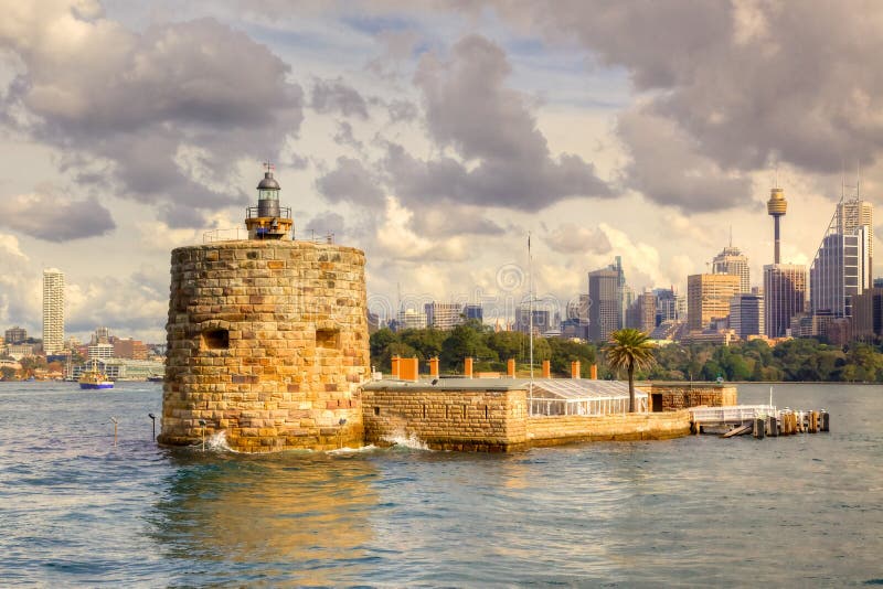 Fort denison in Sydney stock foto Fort denison in Sydney stock foto