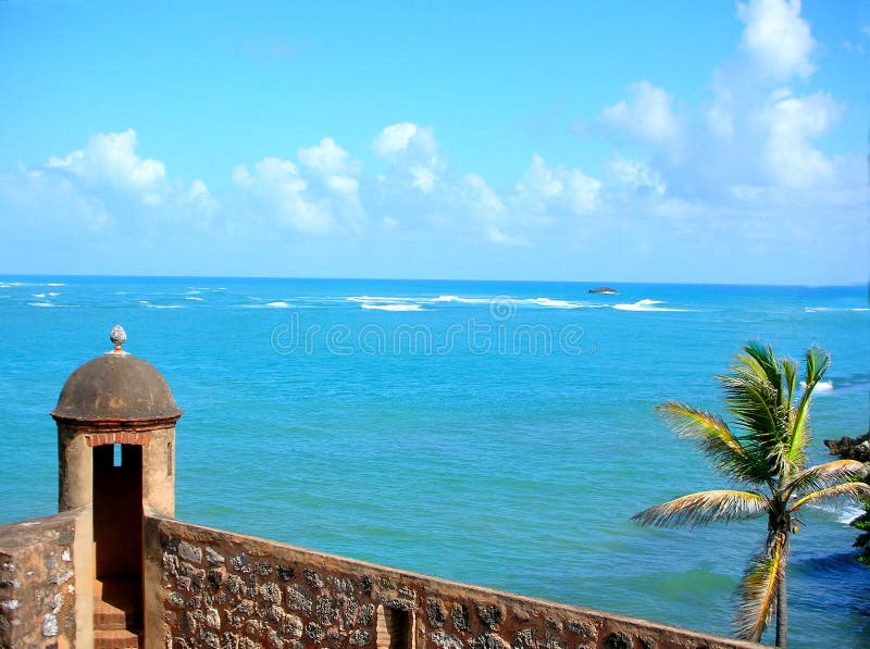 Fort fence at the ocean