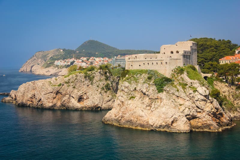 Fort Lovrijenac dubrovnik Chorwacja fotografia royalty free Fort Lovrijenac dubrovnik Chorwacja fotografia royalty free