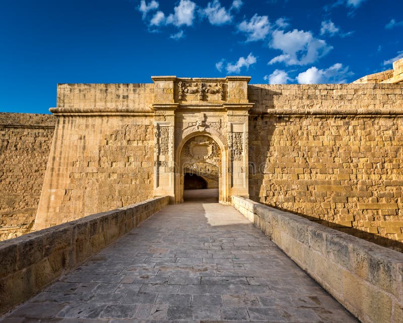 Fort Saint Angelo Gates in Citta Vittoriosa (Birgu)