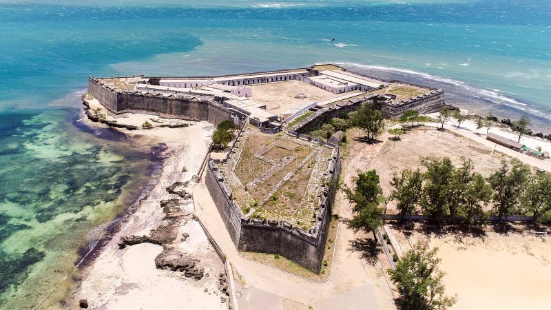 Fort San Sebastian Sao Sebastiao, Mozambique island Ilha de Mocambique, Indian ocean coast. Mossuril Bay, Nampula Province.