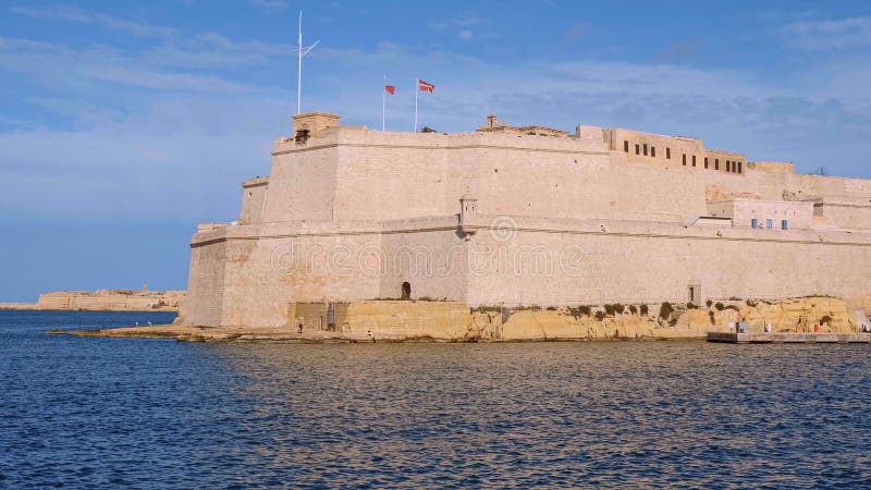 Fort St Angelo In Valletta Malta Stock Image - Image of historical ...