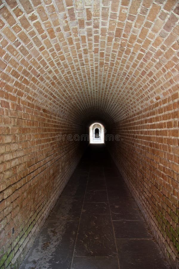 One of several brick passages in Fort Clinch, Florida. One of several brick passages in Fort Clinch, Florida