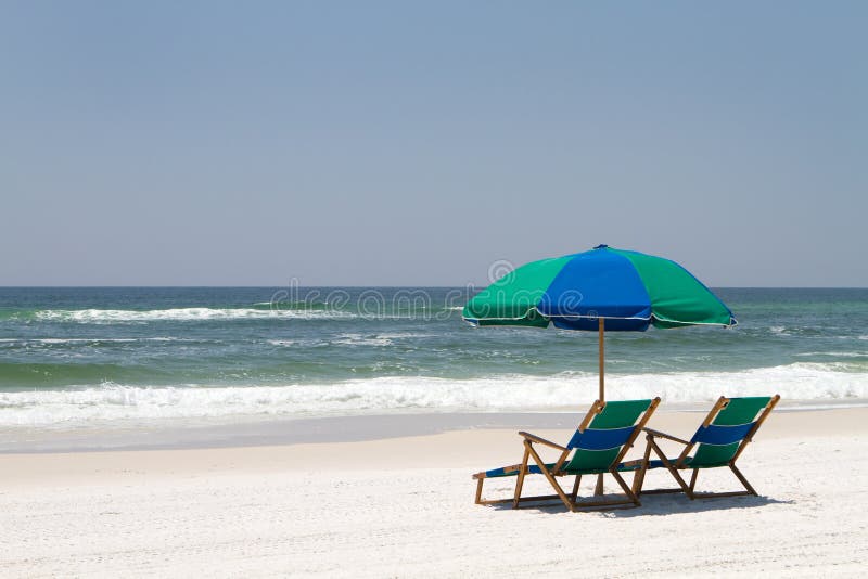 Fort Walton Beach Chairs stock photo. Image of coast 16695672