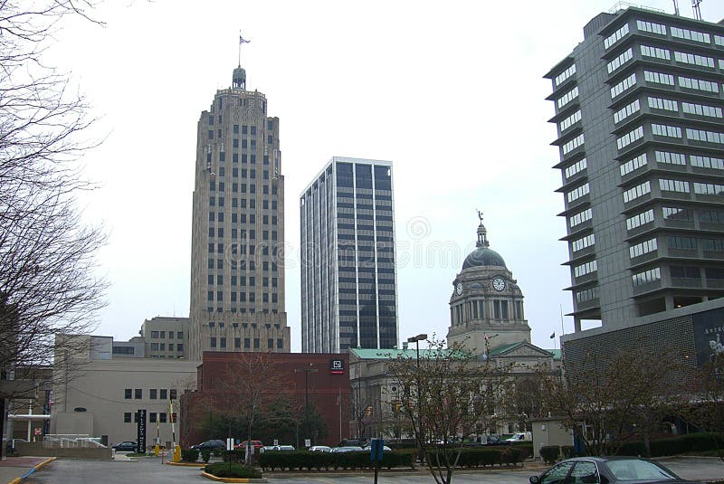 Lincoln Bank Tower Fort Wayne, Indiana Redaktionell Arkivbild Bild av