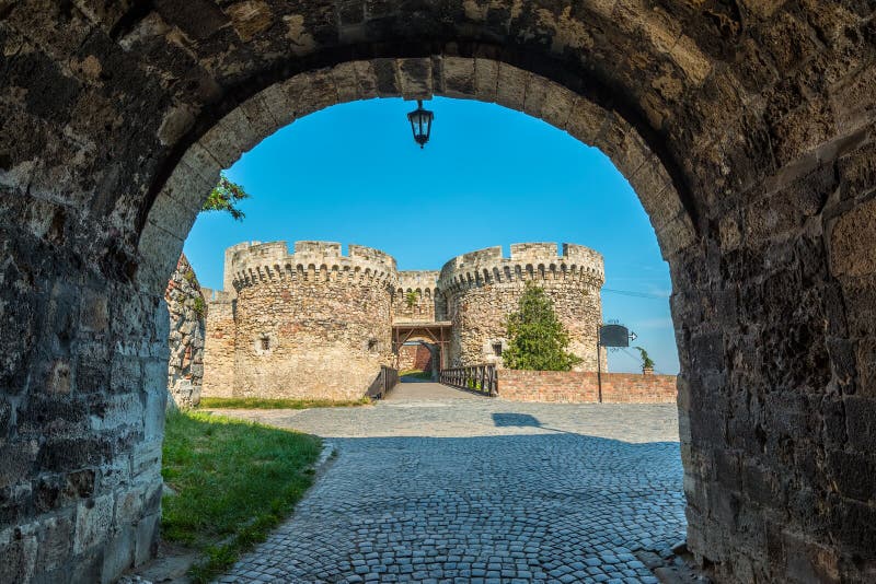 Fortaleza de Kalemegdan em Belgrado, Serbia foto de stock Fortaleza de Kalemegdan em Belgrado, Serbia foto de stock