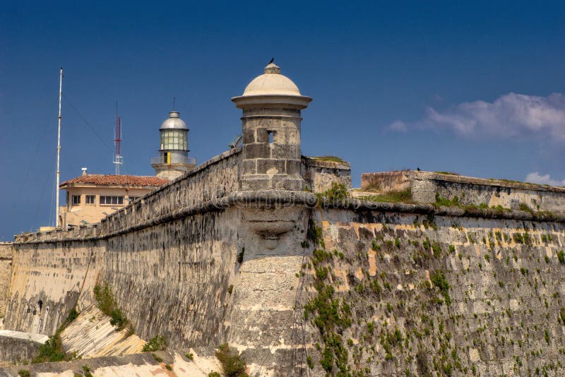 View Of The Spanish Castles Of La Cabana And El Morro Facing The City Of  Havana In Cuba Stock Photo, Picture and Royalty Free Image. Image 27298902.