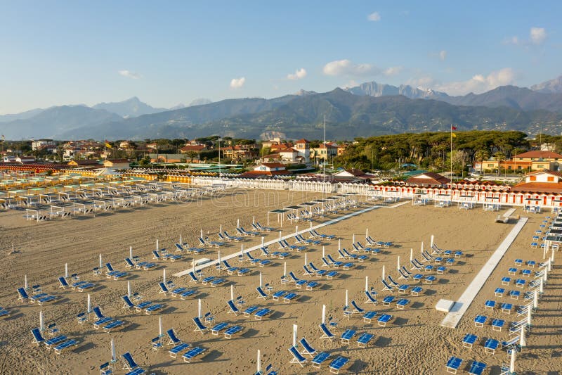 Forte Dei Marmi Beach View in Versilia Stock Image Image of tourism, coast 247137927