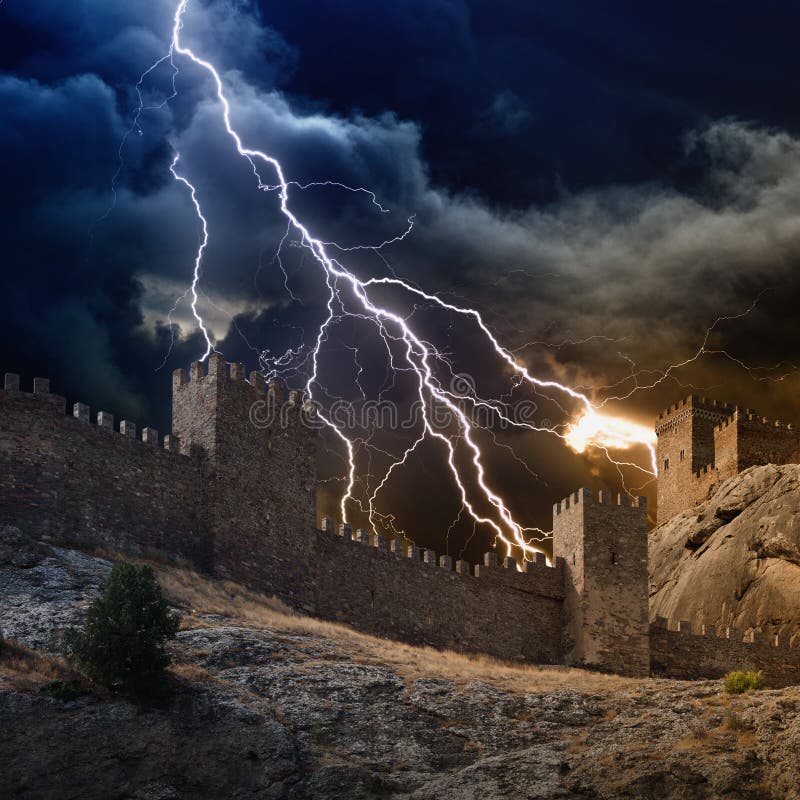 Forteresse de grèves surprise images libres de droits Forteresse de grèves surprise images libres de droits