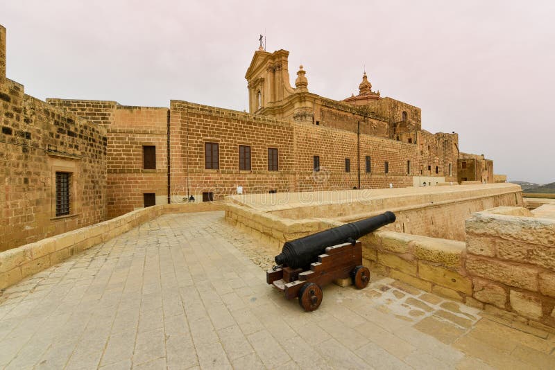 Fortezza della cittadella sull'isola di Gozo, Malta fotografia stock Fortezza della cittadella sull'isola di Gozo, Malta fotografia stock