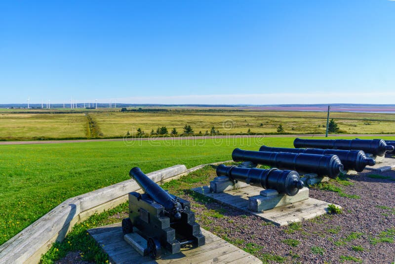 Fortezza storica di fort beausejour immagine stock
