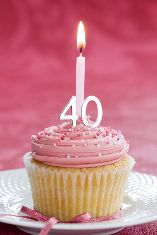 Fortieth birthday cupcake