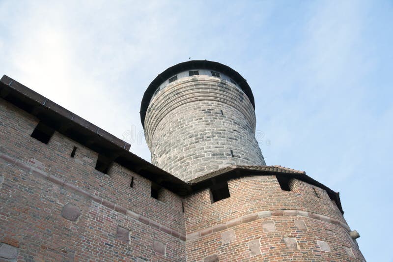 Detail of a turret in the Nuremberg castle area, Germany. Detail of a turret in the Nuremberg castle area, Germany