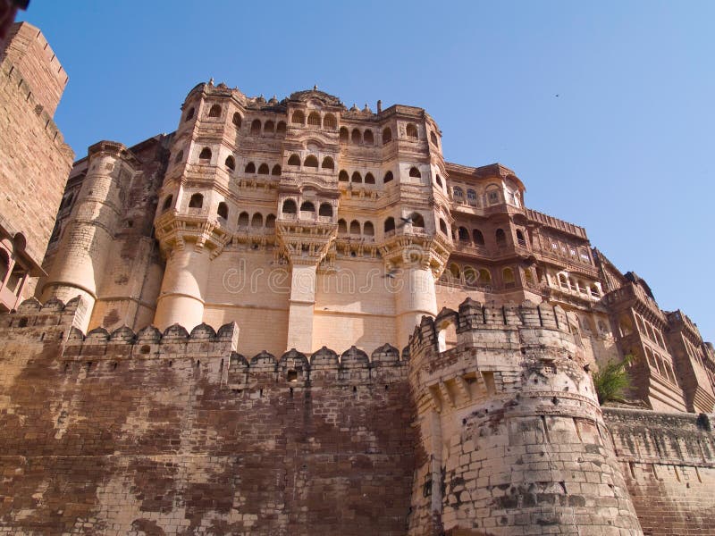 Fortificazione di Mehrangarh, Jodhpur immagine stock Fortificazione di Mehrangarh, Jodhpur immagine stock