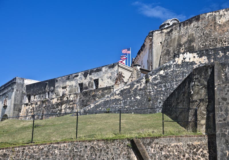 Fortificazione San Cristobal, San Juan, Porto Rico immagini stock Fortificazione San Cristobal, San Juan, Porto Rico immagini stock
