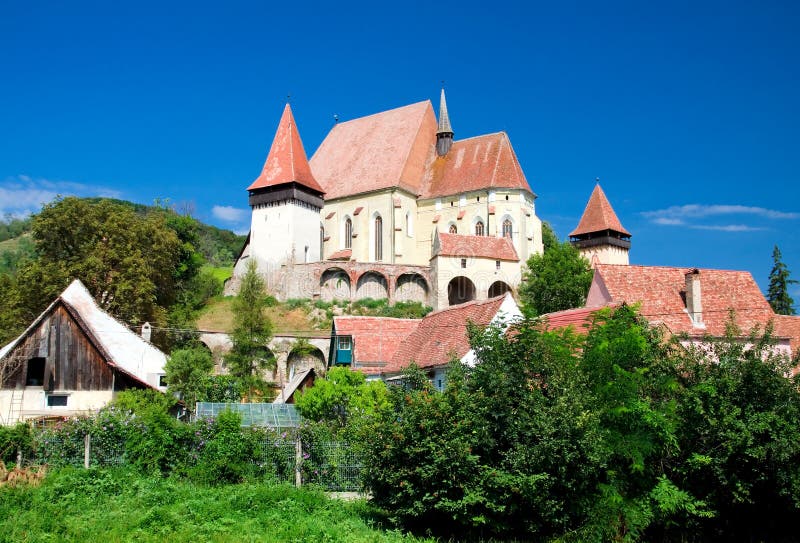 Fortified church in Biertan, Romania royalty free stock photo Fortified church in Biertan, Romania royalty free stock photo