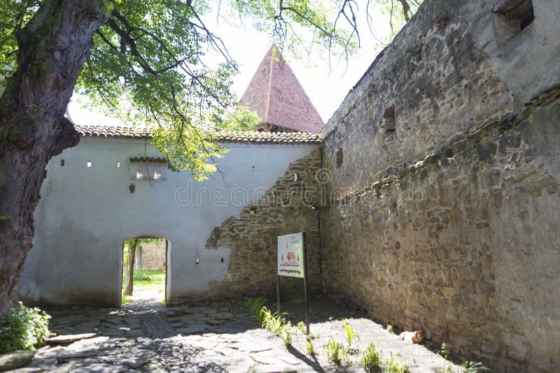 Fortified church from Cincsor entrance view