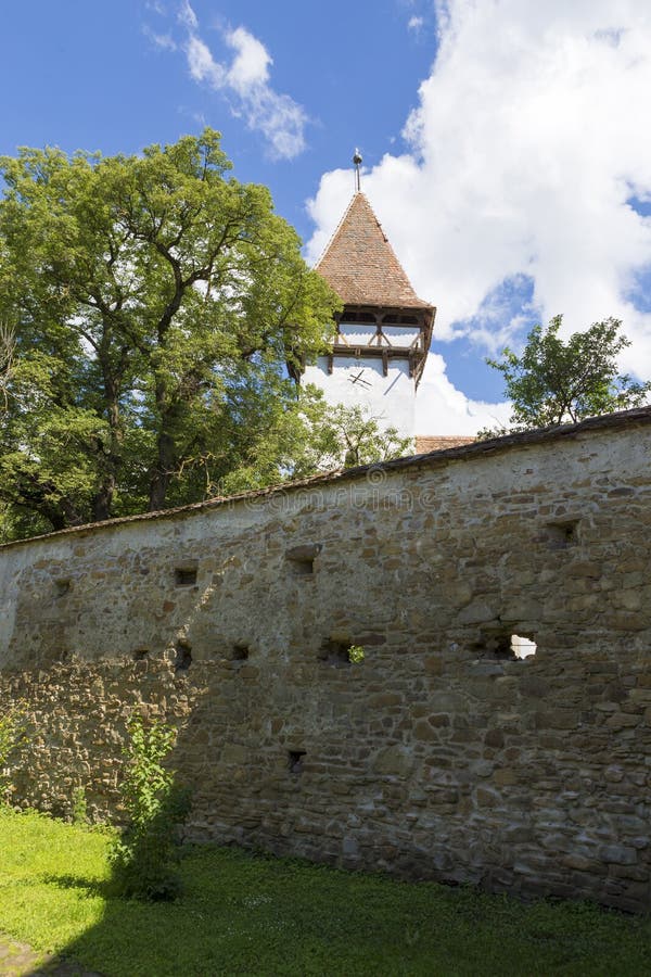 Fortified church from Cincsor entrance view
