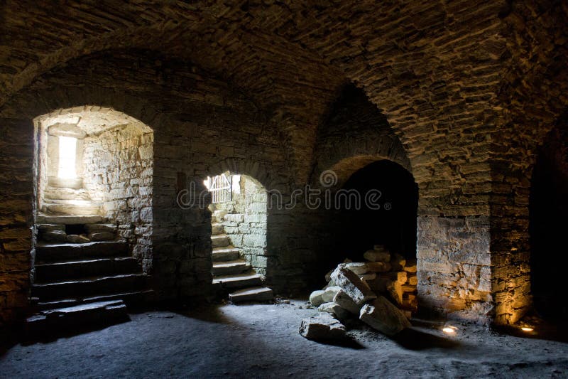 Fortress built from limestone. The old Maasi stone castle ruins. stock photo Fortress built from limestone. The old Maasi stone castle ruins. stock photo