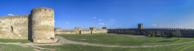 Fortress Walls of the Akkerman Citadel in Ukraine stock images Fortress Walls of the Akkerman Citadel in Ukraine stock images